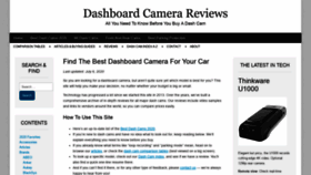 What Dashboardcamerareviews.com website looked like in 2020 (3 years ago)