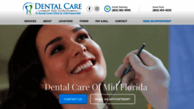 What Dentalcareofmidfl.com website looked like in 2020 (3 years ago)