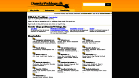What Danskeweblogs.dk website looked like in 2020 (3 years ago)