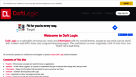 What Daftlogic.com website looked like in 2020 (3 years ago)