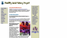 What Disabilityhistory.org website looked like in 2020 (3 years ago)