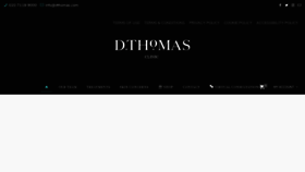 What Dthomas.com website looked like in 2020 (3 years ago)