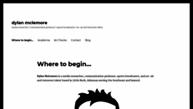 What Dylanmclemore.com website looked like in 2020 (3 years ago)