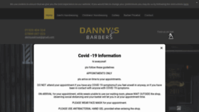 What Dannysbarbershop.co.uk website looked like in 2020 (3 years ago)