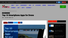 What Drone-apps.com website looked like in 2020 (3 years ago)