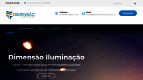 What Dimensaoiluminacao.com.br website looked like in 2020 (3 years ago)