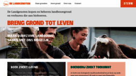 What Delandgenoten.be website looked like in 2020 (3 years ago)