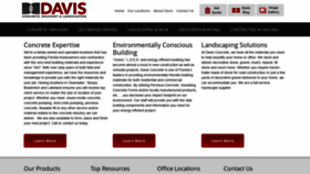 What Davisconcreteinc.com website looked like in 2020 (3 years ago)