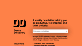 What Densediscovery.com website looked like in 2020 (3 years ago)