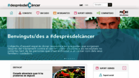 What Despresdelcancer.cat website looked like in 2020 (3 years ago)