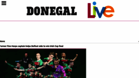 What Donegallive.ie website looked like in 2020 (3 years ago)