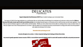 What Delicatusseattle.com website looked like in 2020 (3 years ago)