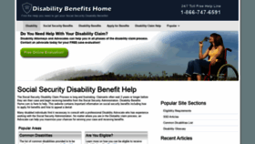 What Disabilitybenefitshome.com website looked like in 2020 (3 years ago)