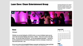 What Djlazerdave.com website looked like in 2020 (3 years ago)