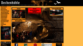 What Dechenhoehle.de website looked like in 2020 (3 years ago)