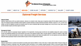 What Diplomatfreight.com website looked like in 2020 (3 years ago)