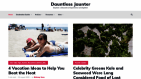 What Dauntlessjaunter.com website looked like in 2020 (3 years ago)