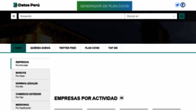 What Datosperu.org website looked like in 2020 (3 years ago)