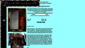 What Darkcarnival.com website looked like in 2020 (3 years ago)