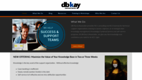 What Dbkay.com website looked like in 2020 (3 years ago)