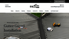 What Dxgutterguard.com.au website looked like in 2020 (3 years ago)
