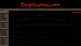 What Deepscience.com website looked like in 2020 (3 years ago)