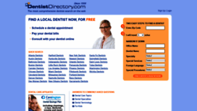 What Dentistdirectory.com website looked like in 2020 (3 years ago)