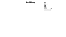 What Davidlangmusic.com website looked like in 2020 (3 years ago)