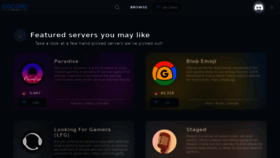 What Discordservers.com website looked like in 2020 (3 years ago)