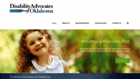 What Disabilityadvocateok.com website looked like in 2020 (3 years ago)
