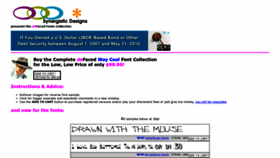 What Defacedfonts.com website looked like in 2020 (3 years ago)