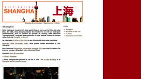 What Destination-shanghai.fr website looked like in 2020 (3 years ago)