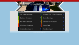 What Developerdownload.com website looked like in 2020 (3 years ago)