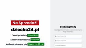 What Dziecko24.pl website looked like in 2020 (3 years ago)