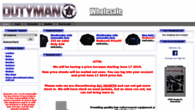 What Dutyman.com website looked like in 2020 (3 years ago)