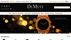 What Demesy.com website looked like in 2020 (3 years ago)