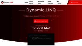 What Dynamic-linq.net website looked like in 2020 (3 years ago)