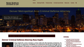 What Denvercriminalatty.com website looked like in 2020 (3 years ago)