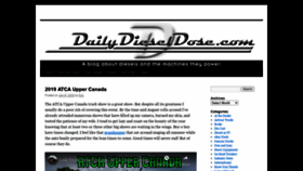 What Dailydieseldose.com website looked like in 2020 (3 years ago)