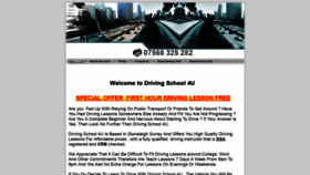 What Drivingschool-4u.co.uk website looked like in 2020 (3 years ago)