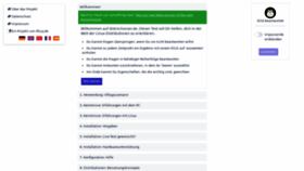 What Distrochooser.de website looked like in 2020 (3 years ago)