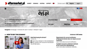 What Dyj.pl website looked like in 2020 (3 years ago)