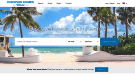 What Discoverhomesmiami.com website looked like in 2020 (3 years ago)