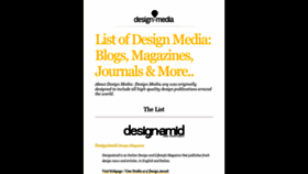 What Design-media.org website looked like in 2020 (3 years ago)