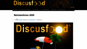 What Discusfood.de website looked like in 2020 (3 years ago)