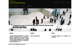 What Difinite.com website looked like in 2020 (3 years ago)