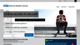 What Didcothealthcentre.com website looked like in 2020 (3 years ago)