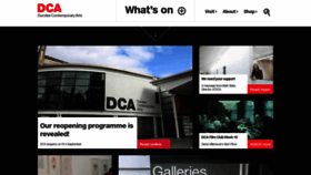 What Dca.org.uk website looked like in 2020 (3 years ago)