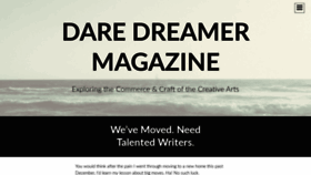 What Daredreamermag.com website looked like in 2020 (3 years ago)