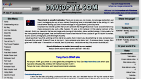 What Davidpye.com website looked like in 2011 (13 years ago)